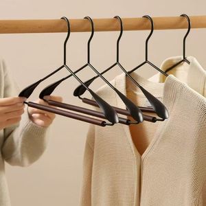 Beechwood And Wrought Iron Clothes Hanger Wide Shoulder Anti Slip No Trace For Coat Wardrobe Home Use - Product Image 4