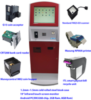 Dispenser bayar kios lemari logam Android