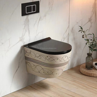 Ensemble de salle de bain suspendu au mur, toilettes et lavabo d'art du marché européen
