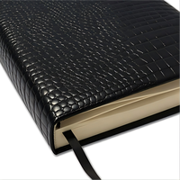 Carnet personnalisé A5 en cuir de crocodile, journal fait main, ligné, avec logo personnalisé, cadeaux d'affaires