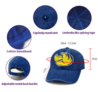 Gorro de Béisbol de Diseño Personalizado de Alta Calidad con Logotipo Personalizado, 6 Paneles, Visera Curva, Impresión 3D, Algodón Lavado Vintage