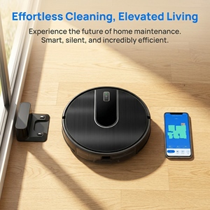 Aspirateur robot N7S-U avec filtre HEPA, nettoyage humide et sec, navigation automatique, contrôle par application WiFi pour le marché américain - Product Image 3