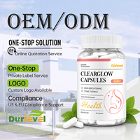 Capsules transparentes de Vitamine C et Niacinamide, 90 pièces par flacon, qualité alimentaire, eau pure, OEM ODM, marque privée, approvisionnement en vrac sur mesure