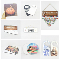 20% de réduction sur les supports vierges en MDF pour sublimation avec logo personnalisé, porte-étiquette en bois, plaque suspendue en bois, légère, pour usage intérieur