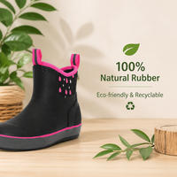 Bottes de pluie en caoutchouc pour femmes, protection contre toutes les intempéries, chaussures imperméables durables, antidérapantes, chaussures de jardin pour femmes