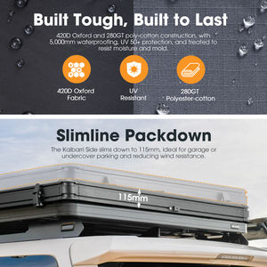 Tente de toit de voiture SAN HIMA à montage rapide pour 1 à 3 personnes, légère et compacte, en aluminium rigide, pour le <span class=keywords><strong>camping</strong></span> en plein air 4x4 - Product Image 3