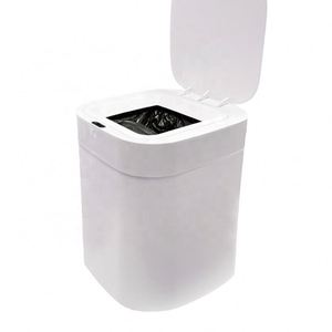 Cubo de basura de plástico personalizado, cubo de basura con sensor de autoembalaje con tapa, cubo de basura de alimentos inteligente con bolsas de basura de 6 meses para el hogar - Product Image 1