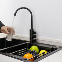 Robinet filtre à eau gazeuse à 3 voies Refroidisseur d'eau alcaline 3-en-1 Robinet mitigeur d'évier de cuisine