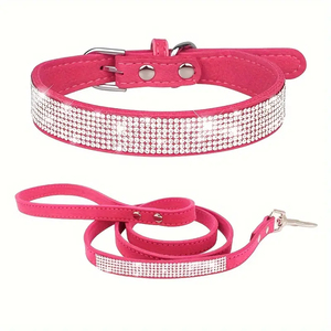 Collier pour animaux de compagnie en diamant étincelant réglable personnalisé collier exquis adapté aux petites et moyennes tailles collier de chien - Product Image 4
