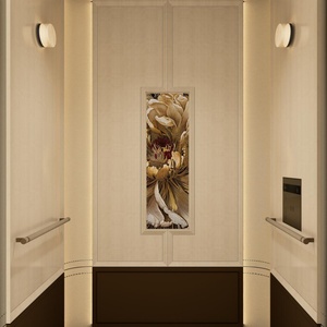 Ascenseur à traction AC haute vitesse et haute qualité avec plancher en PVC pour usage commercial, bureaux, entreprises, résidentiel et domestique - Product Image 1