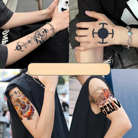 Autocollants Tatouages Temporaires Anime Juice Imperméables Haute Qualité pour Hommes Femmes Longue Durée Réalistes pour le Corps et les Fêtes Dos Main Bras