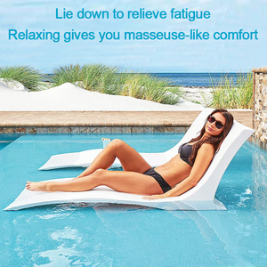 Chaise de <span class=keywords><strong>piscine</strong></span> moderne en plastique, chaise longue de patio, lit de soleil, chaise longue de plage, chaise d'extérieur - Product Image 3