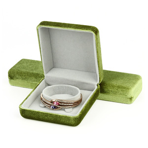 Joyero de pana de alta gama personalizado, joyero de lujo, joyero de combinación, joyero relleno de algodón - Product Image 3