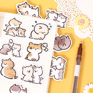 Adorable Paquete de Pegatinas de Vinilo 3D de <span class=keywords><strong>Shiba</strong></span> <span class=keywords><strong>Inu</strong></span> para Álbumes y Diarios, 45 Hojas/Caja, Pegatinas Decorativas para Sellar - Product Image 5