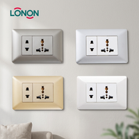 Interruptor y Enchufe de Pared con Base de PC y Protección Infantil IP21 de 250V, Precio Bajo, para Electrodomésticos