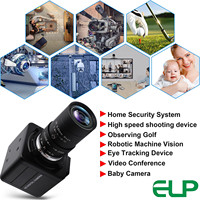 ELP AR0234 Global Shutter Webcam Full HD 1080P 90fps Kamera Komputer Kecepatan Tinggi dengan Lensa Zoom 5-50mm untuk Inspeksi Industri