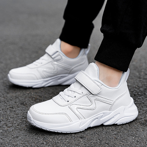 Baskets de sport décontractées Cema en cuir PU noir et blanc pour enfants, garçons et filles, idéales pour l'école et la course à pied - Product Image 3