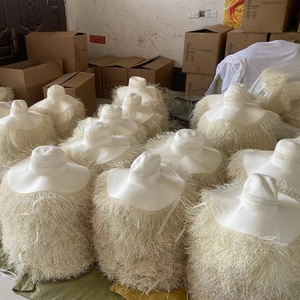 Nhà Máy Giá Rẻ Bán buôn mũ rơm cơ quan bangora <span class=keywords><strong>hat</strong></span> Trung Quốc 5bu với Vent Nhật Bản 5bu giấy cỏ Raffia mũ rơm cơ quan - Product Image 4