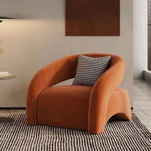 Sofá Individual de Diseño Nórdico, Moderno, Minimalista, Ecológico, Reclinable, de Lujo Ligero, para Sala de Estar, Balcón, Hotel - Product Image 4