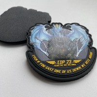 Patch en silicone PVC 3D personnalisé avec logo, transfert thermique, étiquette brodée pour vêtements, sacs, chapeaux, DIY
