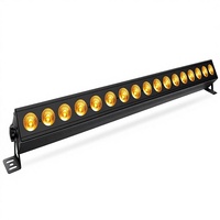Barre de lumière LED de scène PKnight, 24 LED, 96W, RGB/Blanc, contrôle DMX, activation sonore, IP65, aluminium, garantie 1 an, multi-prises, DJ
