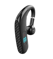 Headset Satu Telinga DS989 Earphone Nirkabel dengan Pengait Telinga AAC untuk Panggilan Kantor Bisnis 5.2, Menjawab Panggilan, Daya Tahan Baterai Ultra-Lama