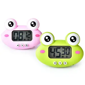 Kitchen Cute Cartoon Magnetic LCD Large Screen Visual Clock For Cooking Bake Animal Countdown Timer Digital Cooking Timer