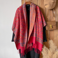 Élégants châles en viscose pour femmes, effet cachemire, jacquard, franges, Dubai, musulman, durable, paisley, pashmina, foulards, hijabs