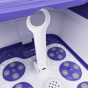 <span class=keywords><strong>LCD</strong></span>-Digitalanzeige Tragbares Faltbares Fußbad-Massagegerät mit Heizung, Blasenfunktion, Einstellbarer Zeitsteuerung und Abnehmbarer Massagefunktion - Product Image 3