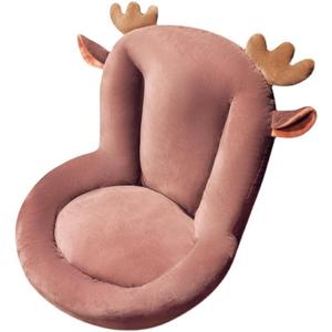 Lazy Chair Cushion With Backrest Soft Lumbar <b>Support</b> For Living Room Floor Seat Pink Rabbit Brown Deer Design - Product Image 5