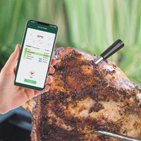 Termometer Daging Nirkabel Lonnmeter dengan Rating IP68, Bahan Stainless Steel Food Grade untuk Akurasi 1°C, 0-100°C untuk Memanggang