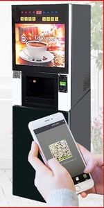 Professional Italy Outdoor Freshly Brewed Ground Bean to Cup Coin Operated <b>Coffee</b> Espresso Maker Vending <b>Machine</b> <b>Small</b> Business - Product Image 3