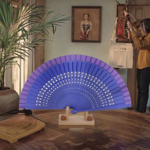 Abanico Plegable de Papel con Diseño de Arte Folclórico Personalizado, Tema Musical para Fiestas de Baile, Estilo Deportivo, Artesanía de Bambú Pintado - Product Image 2