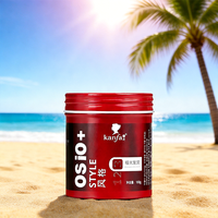 Crème coiffante bio pour hommes, marque privée, argile coiffante mate forte, cire capillaire pour texturiser, effet coiffant bio