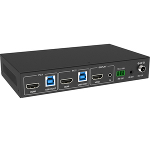 Commutateur <span class=keywords><strong>KVM</strong></span> USB 3.0 en métal 4K pour HDMI, boîtier de commutation USB 2x1 pour <span class=keywords><strong>PC</strong></span> - Product Image 1