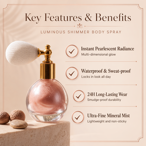 HKH Spray Iluminador Personalizado en Oferta, Bruma Brillante con Polvo de Perlas, Maquillaje Iluminador de Larga Duración, Venta al Por Mayor OEM - Product Image 3