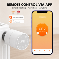 Válvula Termostática Inteligente Programable Tuya ZigBee3.0 para Radiador, Controlador de Temperatura con Control por Voz Alexa