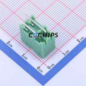 KF2EDGKRH-3.81-2*2P Plug-in Terminal Block Bent Lead Through Hole,P=3.81mm Board-to-Board / Socket - Closed 2x2P 3.81mm Green - Product Image 2