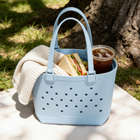 Sac de plage décontracté en EVA avec logo personnalisé, grande capacité, durable, imperméable, organisateur avec deux poignées pour les voyages et l'usage quotidien