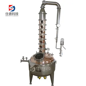 Best Selling Bubble Cap Plate Reflux Alcohol Still Custom Copper Distillation Alcohol Distillation Equipment