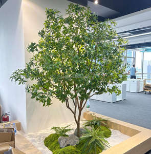 Venta al por mayor de caballos artificiales borrachos árbol de madera hecho a mano planta paisaje árbol decorativo ventana interior aterrizaje verde árbol falso - Product Image 3