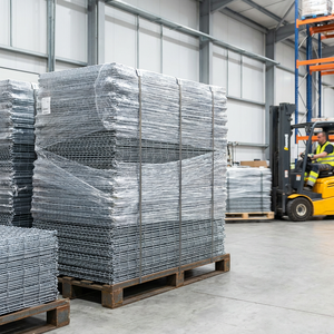 <span class=keywords><strong>Vente</strong></span> directe usine : Gabion en acier galvanisé soudé à trous carrés pour clôtures de jardin et murs de soutènement - Product Image 6