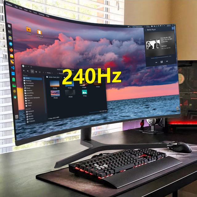 Pretty Design 240HZ 19/34inch Curved Screen Gaming 27 32 34 Inch 4K Curve Monitor for Gamer
