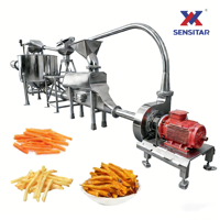 Sensitar 3-10T/H Hoge Snelheid Snijmachine Ecologisch Verantwoord Hoge Efficiëntie Friet Hydro Snijder Multi-Vorm PLC Besturingssysteem 304