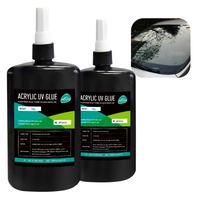 Résine de réparation pour fissures de pare-brise de voiture, 60cps, flacon de 15ml, colle UV