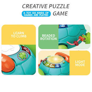 Juguete de Tortuga <span class=keywords><strong>El</strong></span>éctrica Interactiva con Inducción, Accesorios de Desarrollo para Bebés, Teléfono Musical Educativo para Niños Pequeños - Product Image 5