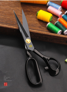 8inch màu đen chuyên nghiệp may kéo sắc nét Lưỡi Vải kéo thợ may - Product Image 6