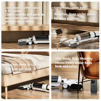 Aspirateur sans fil auto-nettoyant 180° à moteur sans balais, filtration HEPA, pour usage domestique, hôtelier et extérieur