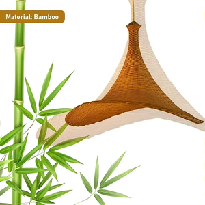 Luminaire suspendu en bambou Artisan pour salon de bureau contemporain et intérieurs de maison minimalistes fournisseur indien - Product Image 2