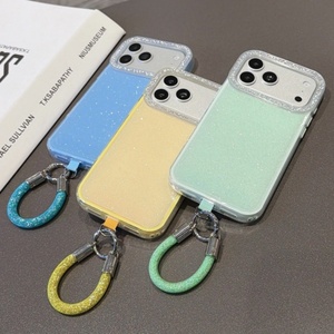 เคสโทรศัพท์สีนีออนสุดฮิต ประดับกลิตเตอร์ สายคล้องวิบวับ สำหรับสาวๆ  ฝาหลังมือถือ iPhone 11-17 Pro Max ขายส่งจากโรงงาน - Product Image 6